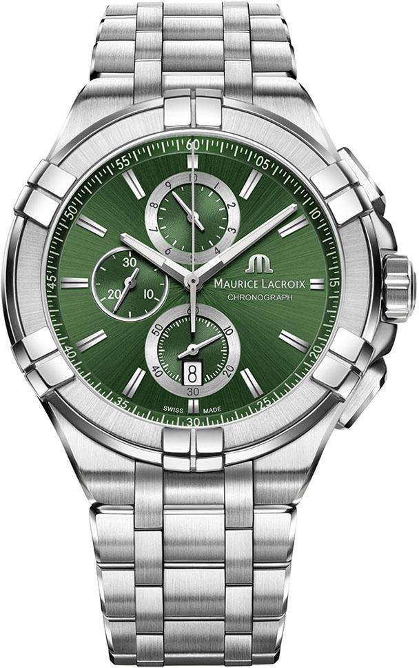 Maurice Lacroix ML-AI1018SS002630-1 Takvimli 44 mm Çelik Kordon Analog Erkek Kol Saati