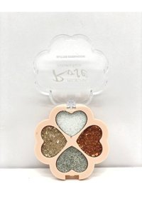 Roesıa Rose Cosmetics 4'lü Kalpli Glitter No:1 Krem Simli Glitter Far Paleti