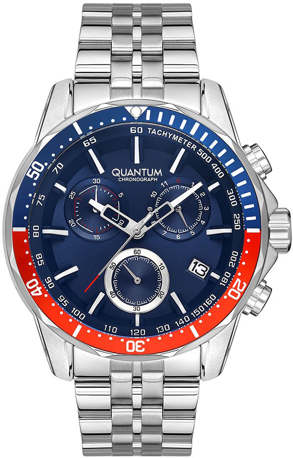 Quantum PWG1036.390 Takvimli 42 mm Çelik Kordon Analog Erkek Kol Saati