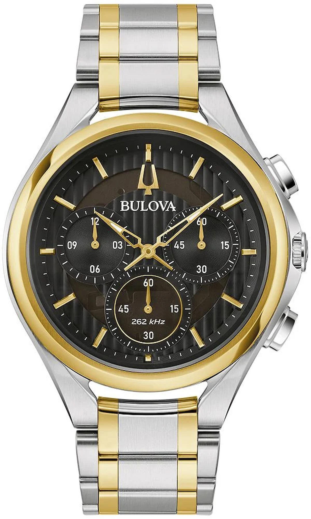 Bulova 98A301 Takvimli 44 mm Altın-Çelik Kordon Analog Kol Saati