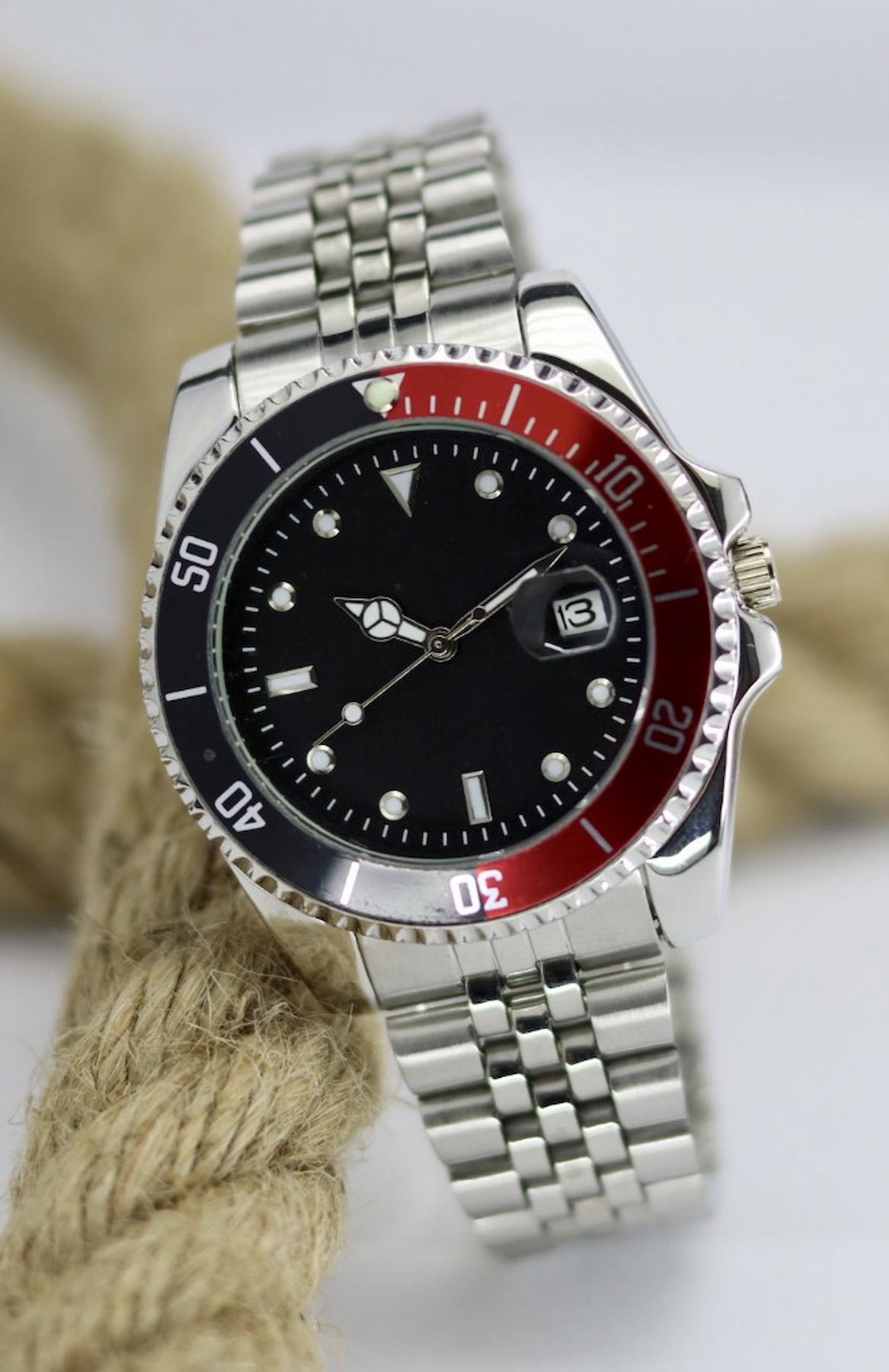 Şahmat MAT-230 Takvimli 44 mm Metal Kordon Analog Erkek Kol Saati