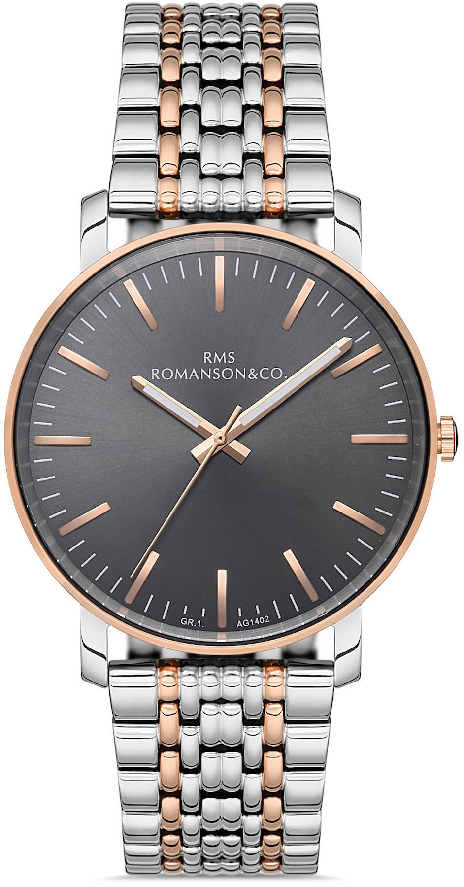 Romanson GR.1.AG1402.08 42 mm Çelik Kordon Analog Kol Saati
