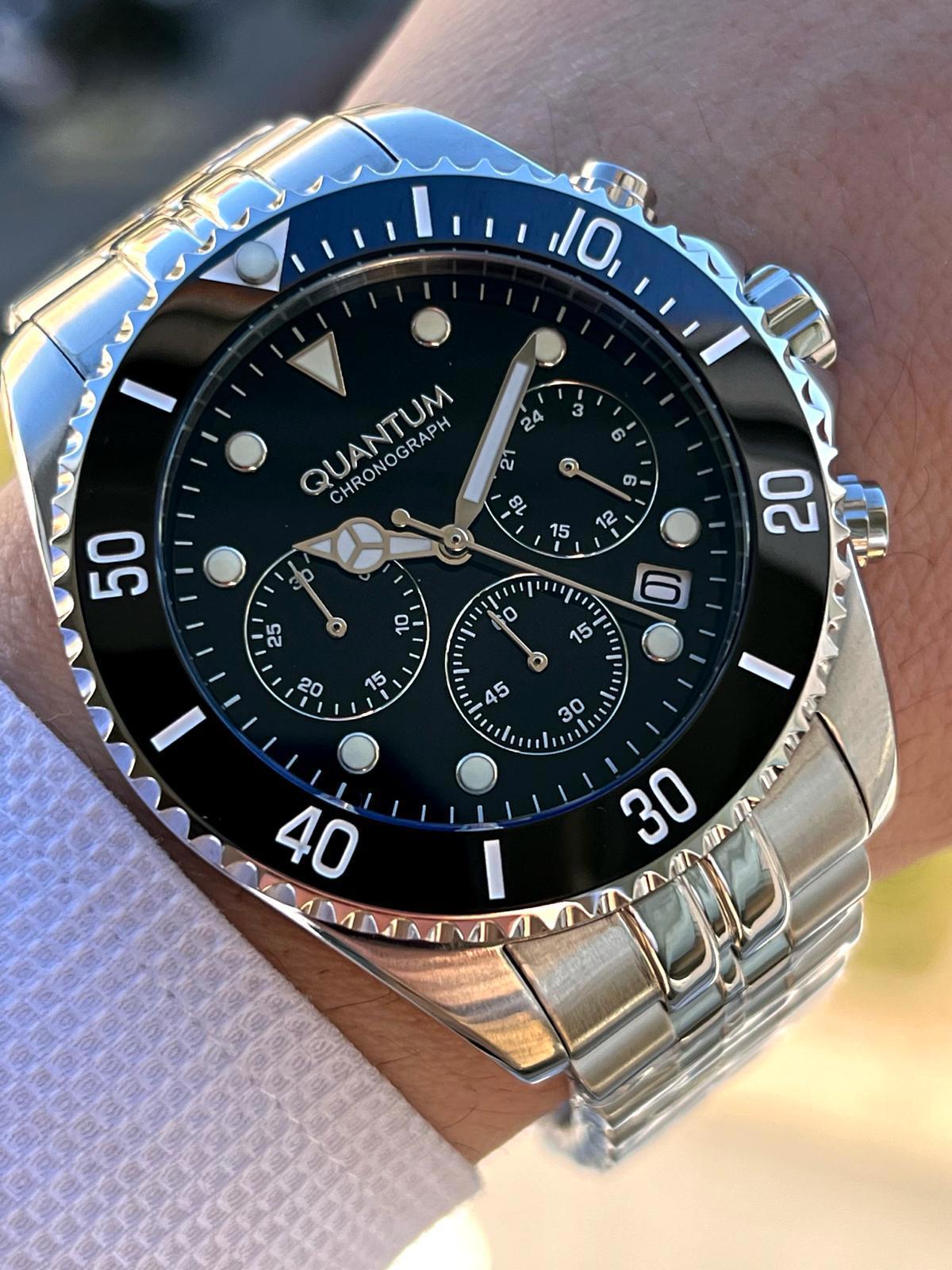 Quantum EPWG930.350 Takvimli 45 mm Çelik Kordon Analog Erkek Kol Saati