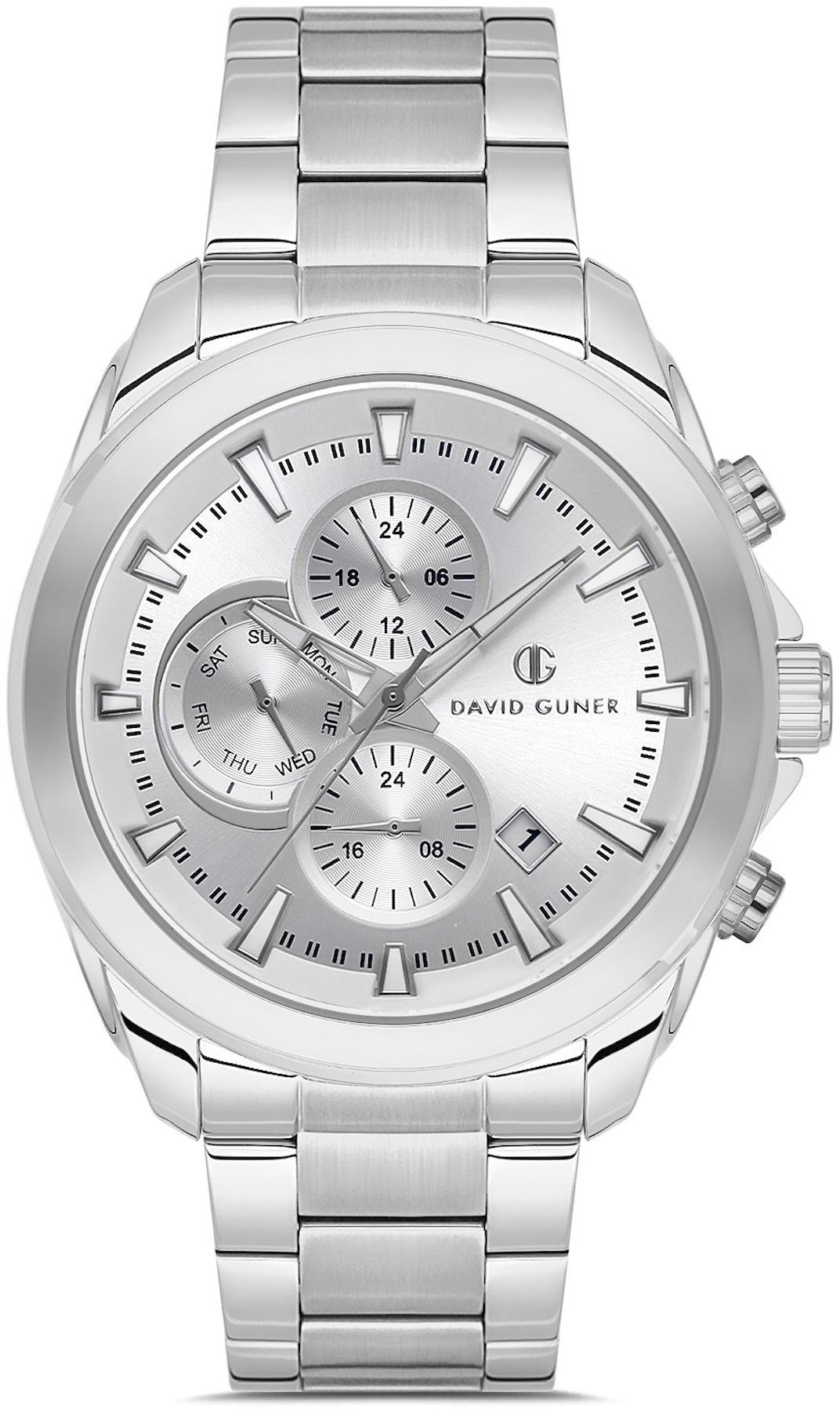 David Guner DG-8679GA-A1 Takvimli 42 mm Metal Kordon Analog Kol Saati