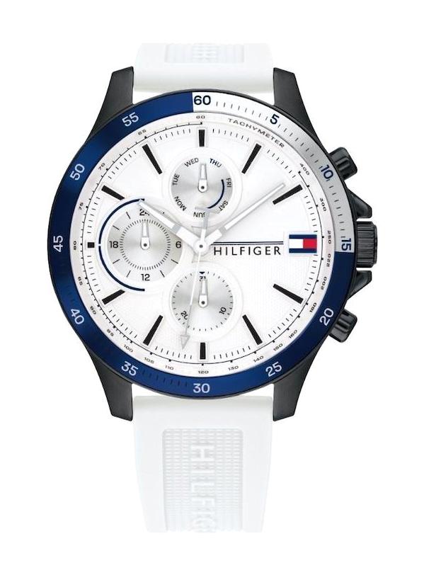 Tommy Hilfiger TH1791723 Takvimli 45 mm Beyaz Silikon Kordon Analog Erkek Kol Saati