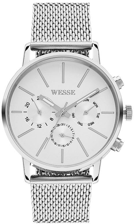 Wesse WWG200003 Pusulalı Takvimli 42 mm Çelik Kordon Analog Erkek Kol Saati