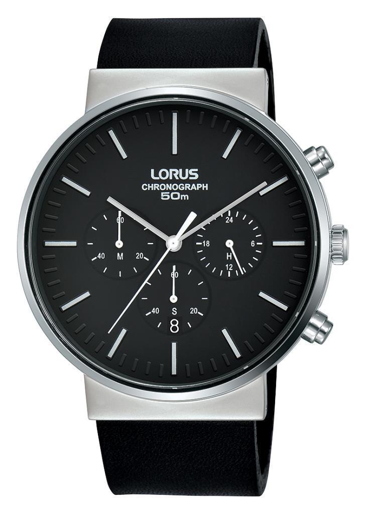 Lorus RT373GX8 Takvimli 43 mm Siyah Silikon Kordon Analog Erkek Kol Saati