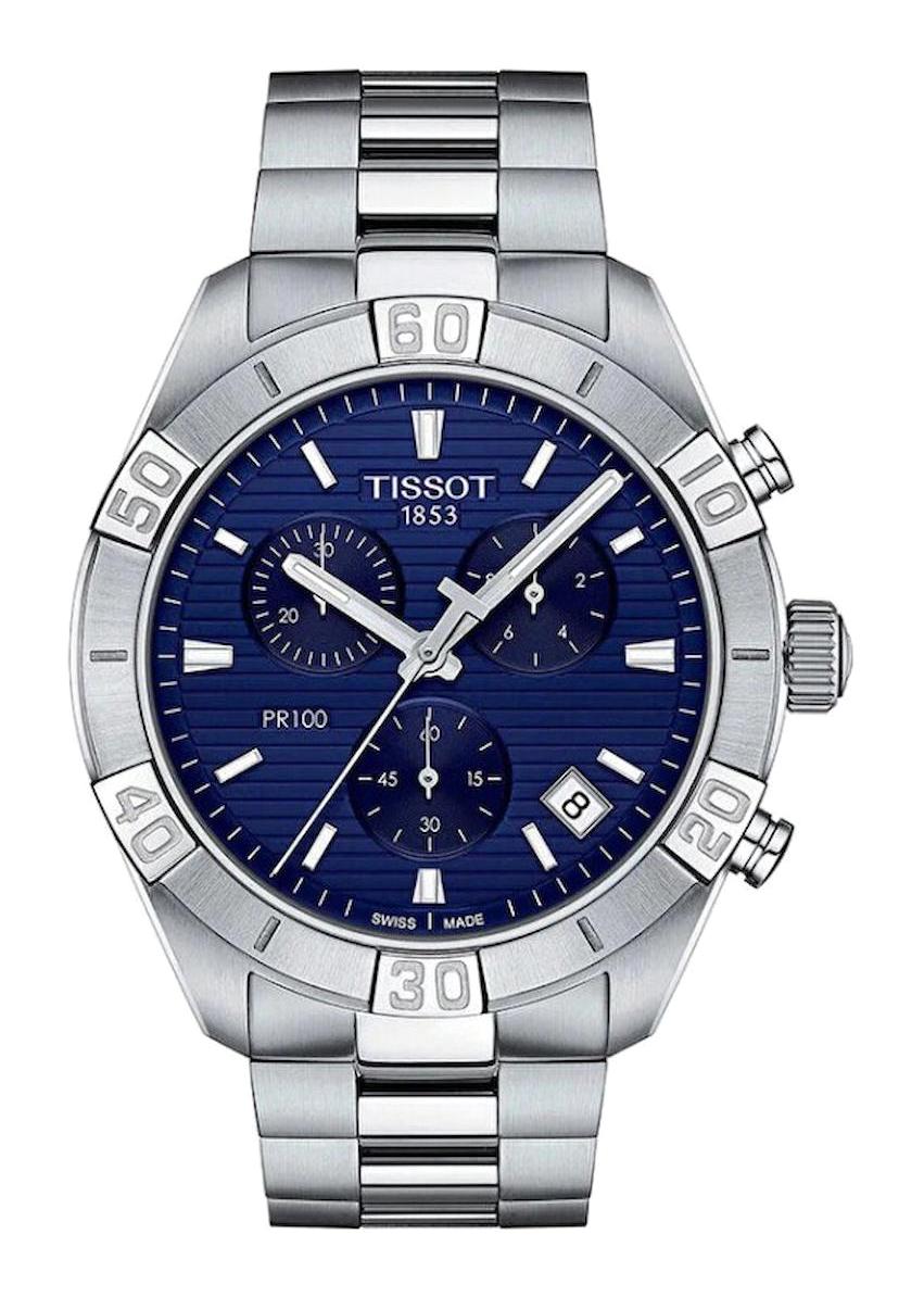 Tissot T1016171104100 Takvimli 44 mm Çelik Kordon Analog Erkek Kol Saati