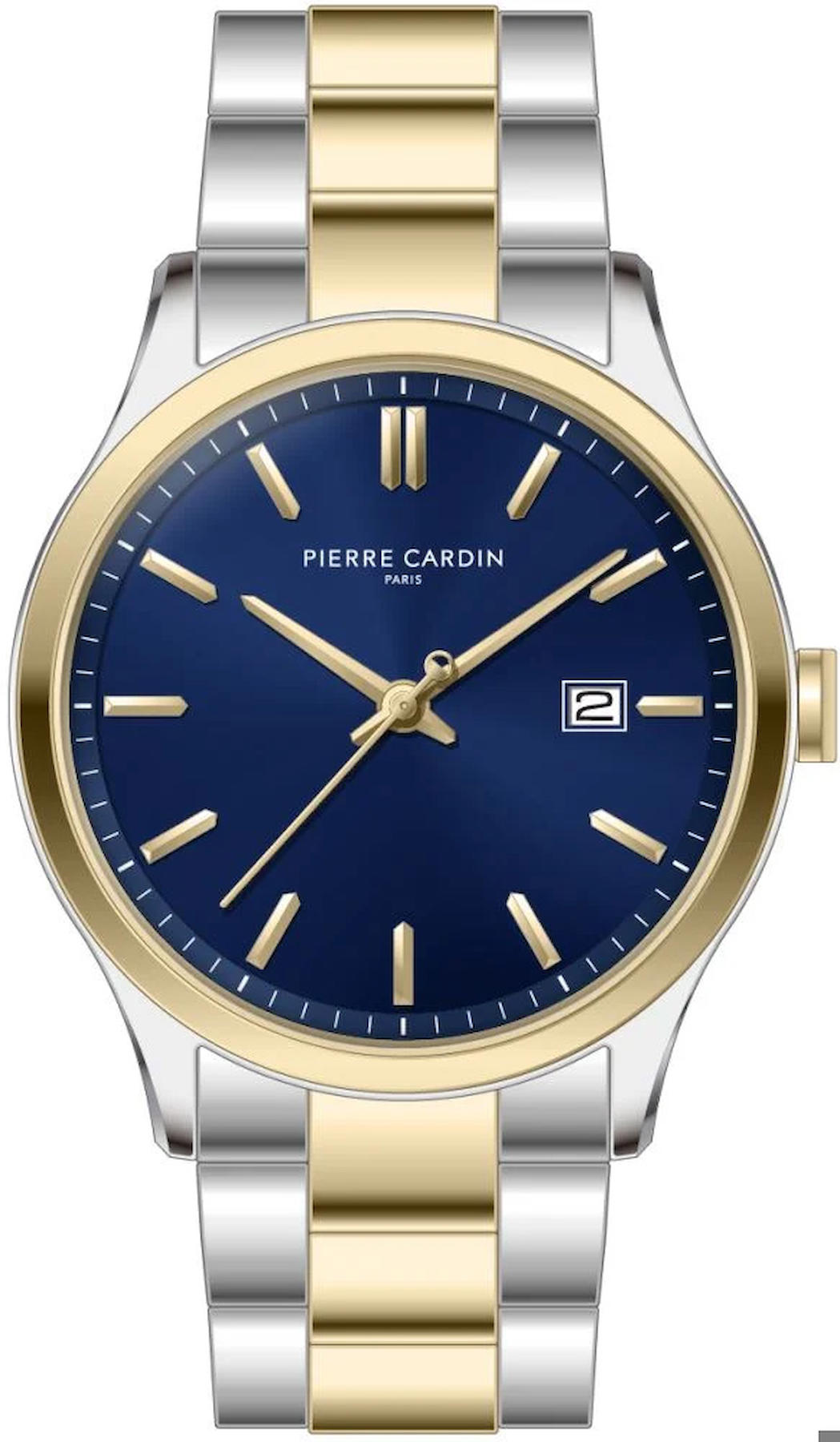 Pierre Cardin PCCQI.0008 Takvimli 42 mm Altın-Çelik Kordon Analog Kol Saati