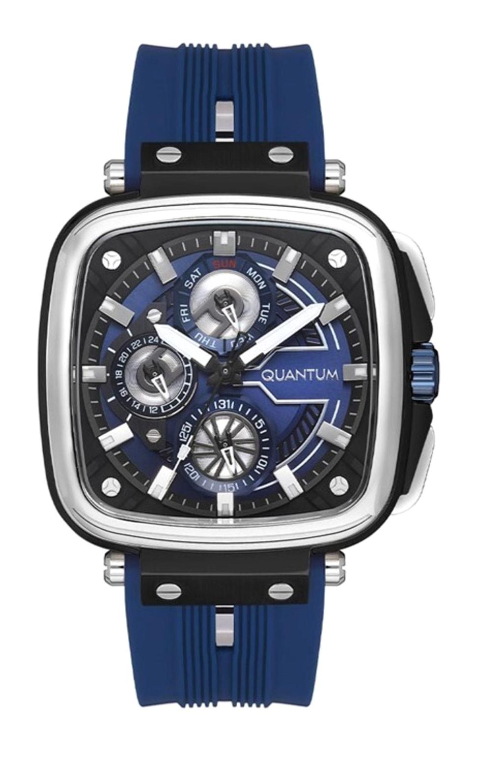 Quantum PWG1014.059 Takvimli 44 mm Lacivert Çelik Kordon Analog Erkek Kol Saati