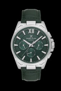 Daniel Klein DKE.1.10650-2 Takvimli Yeşil Deri Kordon Analog Erkek Kol Saati