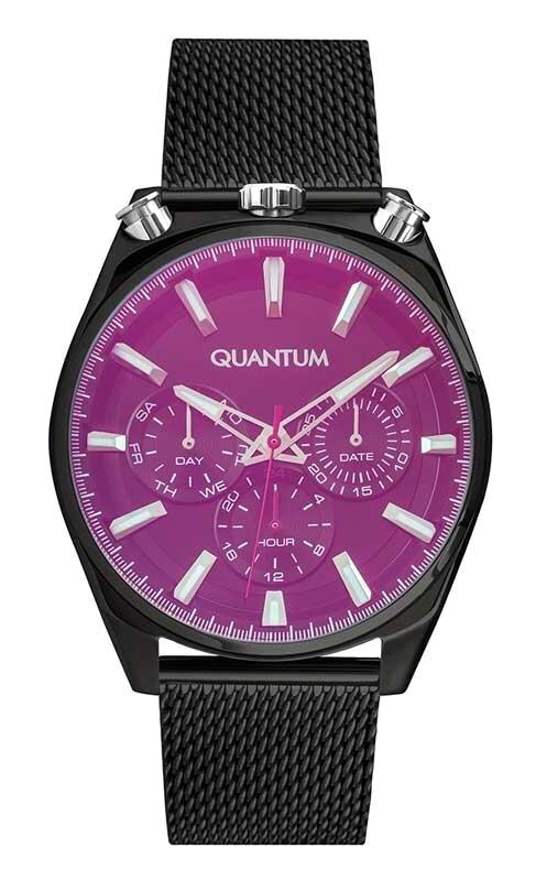 Quantum PWG906.651 Takvimli 45 mm Siyah Metal Kordon Analog Erkek Kol Saati