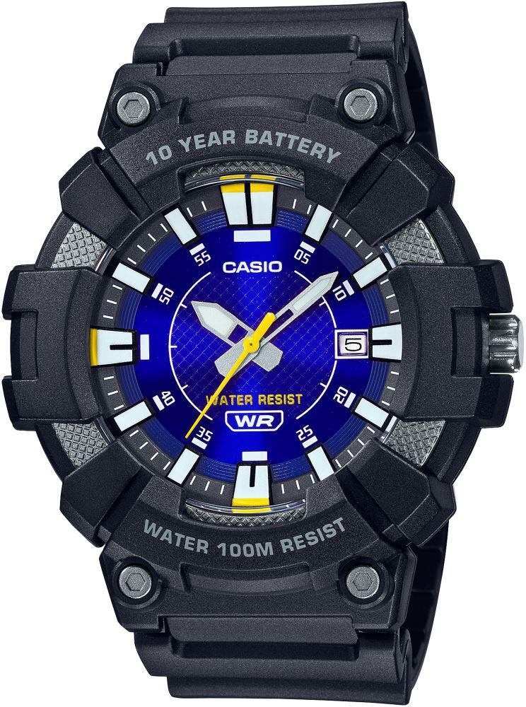 Casio MW-610H-2AVDF Takvimli Siyah Silikon Kordon Analog Erkek Kol Saati