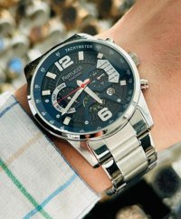 Ferrucci FCF.13559DM.03 Takvimli 43 mm Çelik Kordon Analog Erkek Kol Saati