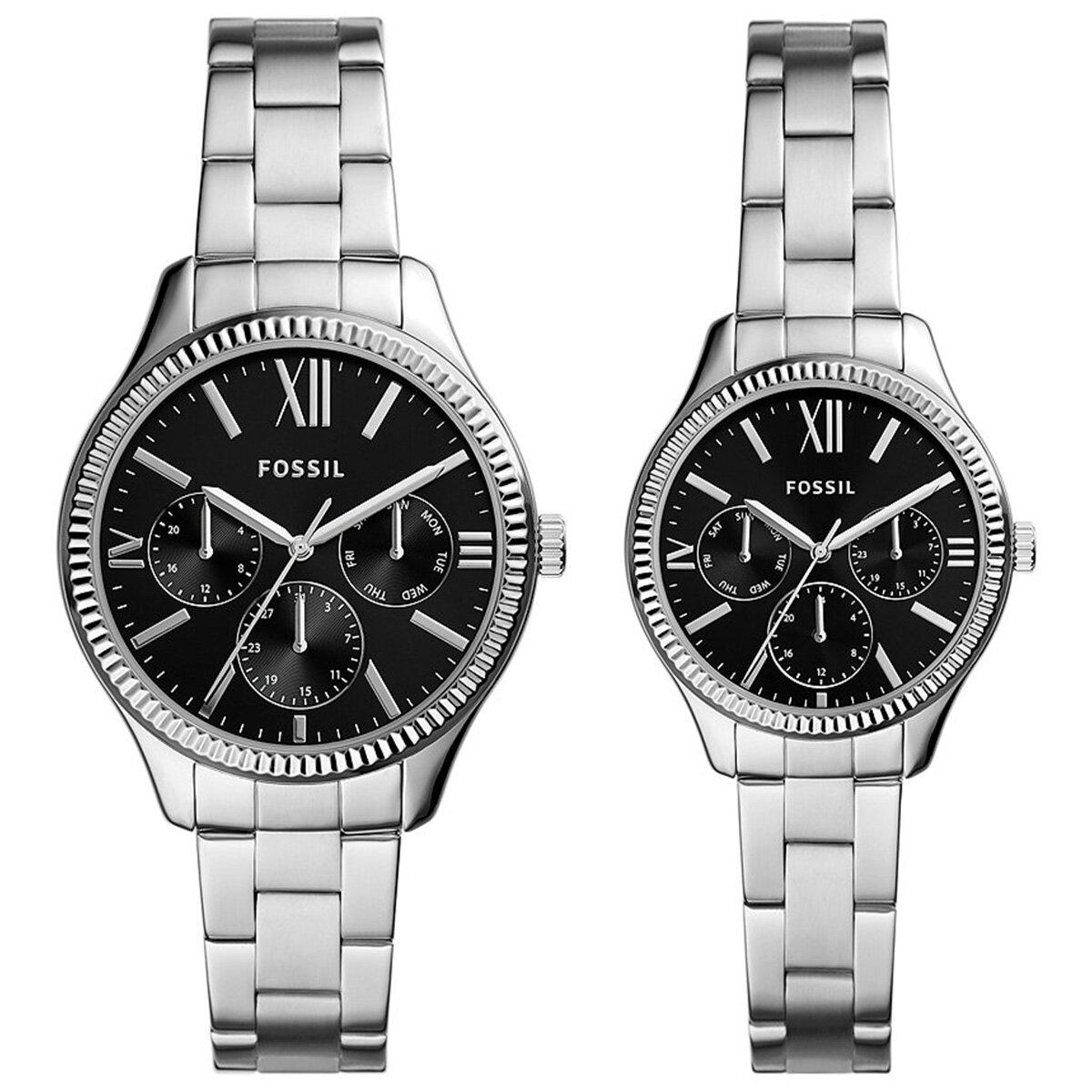 Fossil FBQ2644SET Takvimli 42 mm Çelik Kordon Analog Erkek Kol Saati