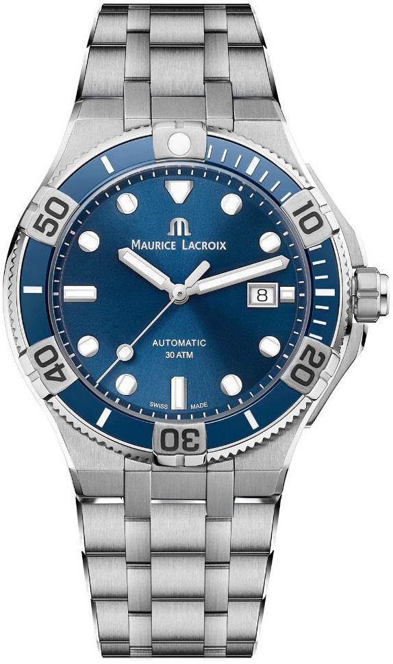 Maurice Lacroix AI6058-SS002-430-1 Takvimli 43 mm Çelik Kordon Analog Kol Saati