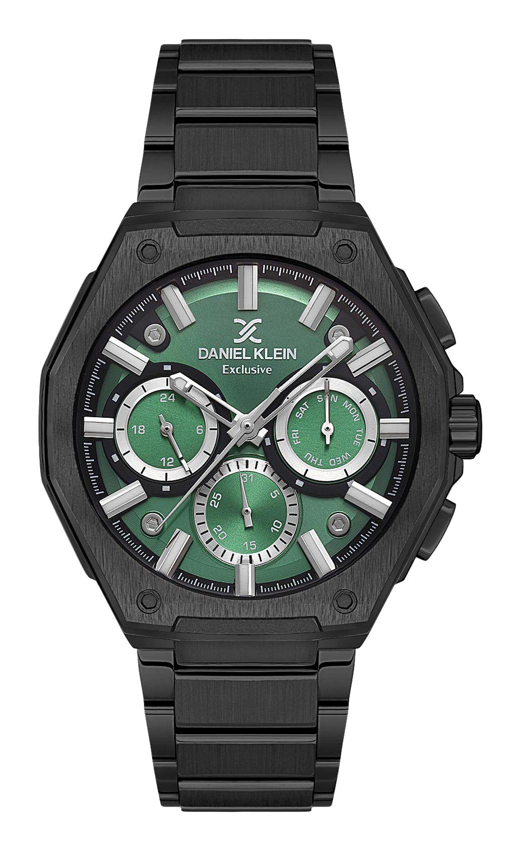 Daniel Klein DK.1.13677-9 Takvimli 44 mm Siyah Metal Kordon Analog Erkek Kol Saati