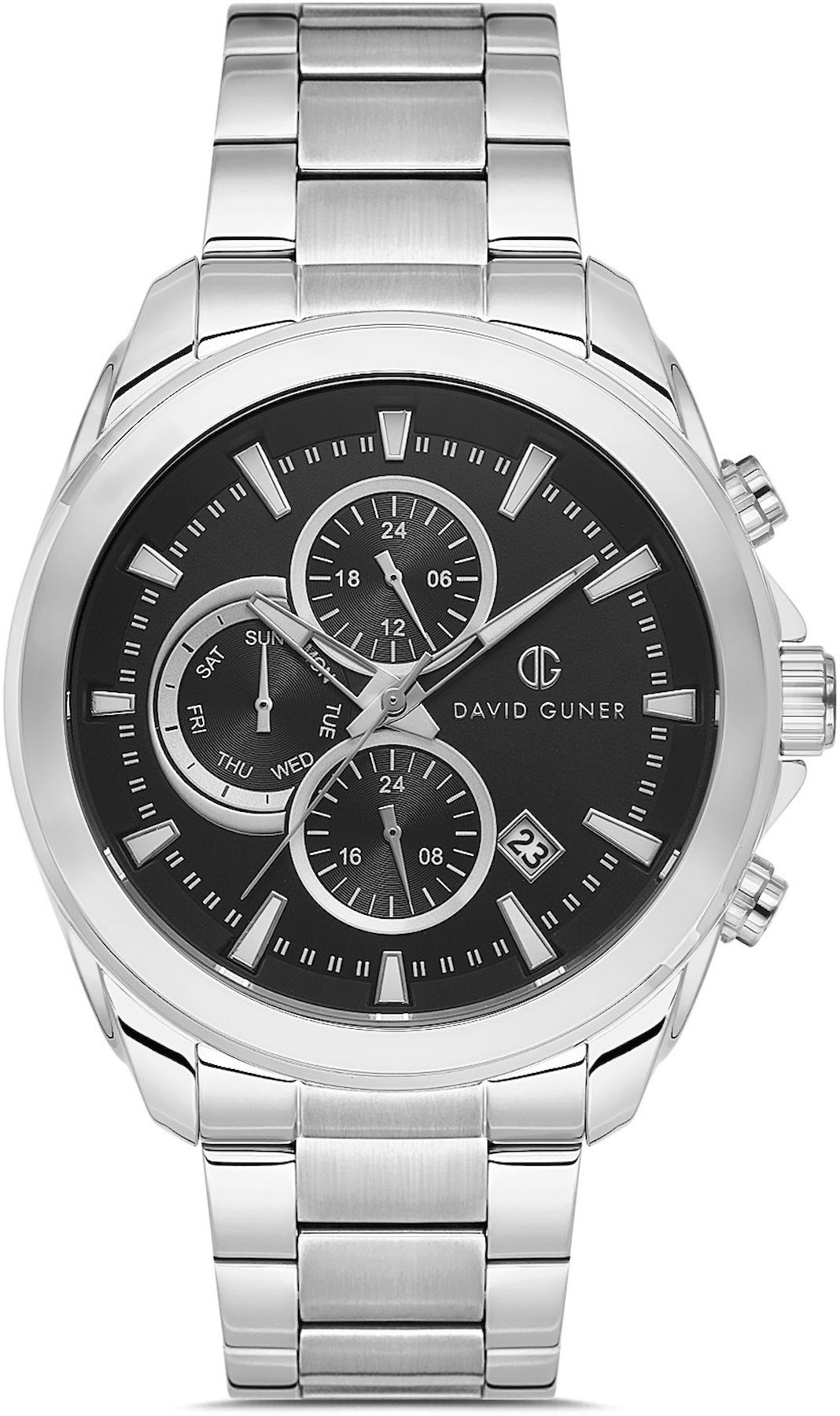 David Guner DG-8679GA-A2 Takvimli 42 mm Metal Kordon Analog Kol Saati