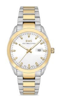 Romanson RMS.1.AG1513.05 Takvimli Altın-Çelik Kordon Analog Erkek Kol Saati