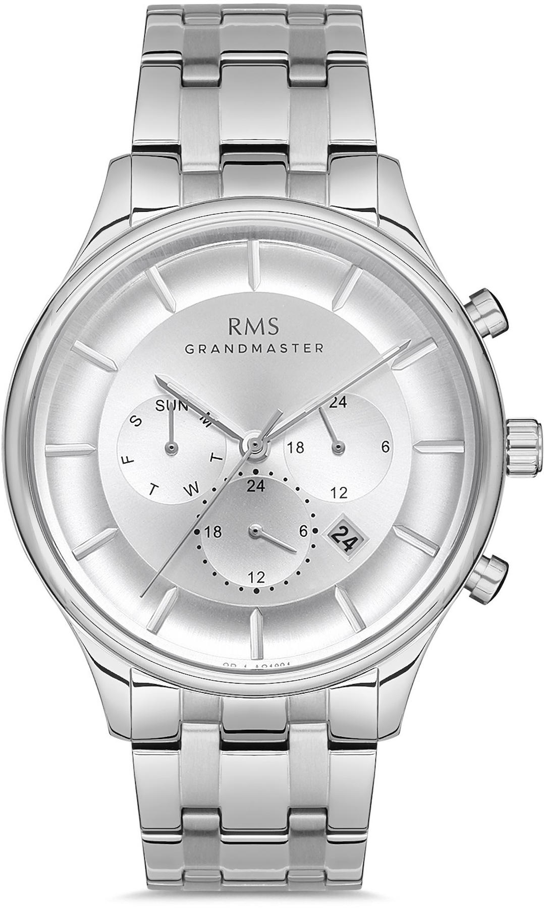 Romanson GR.1.AG1365.01 Takvimli 43 mm Çelik Kordon Analog Kol Saati