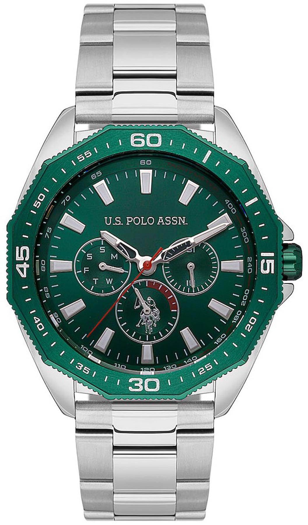 U.S. Polo Assn USPA1073-02 Takvimli 43 mm Çelik Kordon Analog Erkek Kol Saati