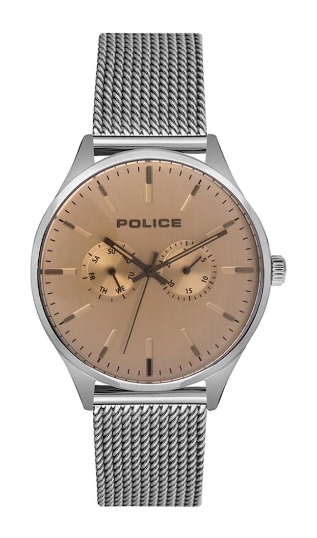 Police PL.15935JS-04MM Takvimli 42 mm Beyaz Hasır Kordon Analog Erkek Kol Saati