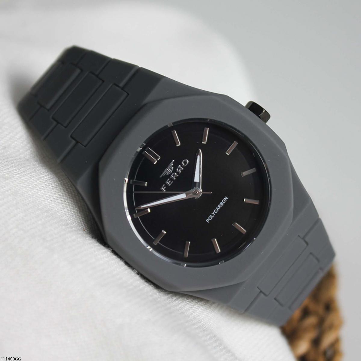 Ferro F11400GG Takvimli 43 mm Çelik Kordon Analog Erkek Kol Saati