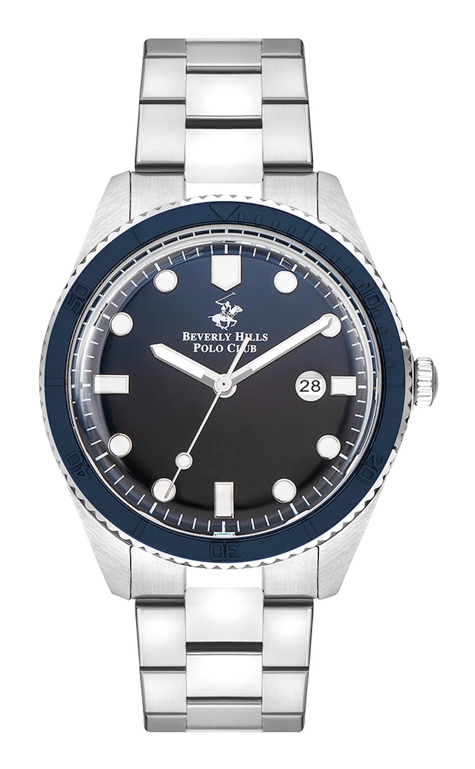 Beverly Hills Polo Club BP3407X390 Takvimli 44 mm Metal Kordon Analog Erkek Kol Saati