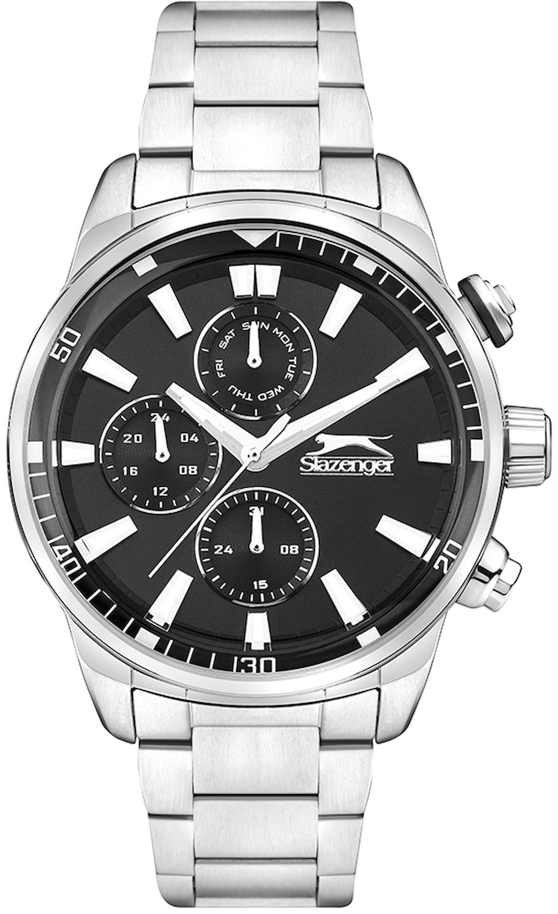 Slazenger SL.09.2272.2.01 Takvimli 45 mm Çelik Kordon Analog Erkek Kol Saati
