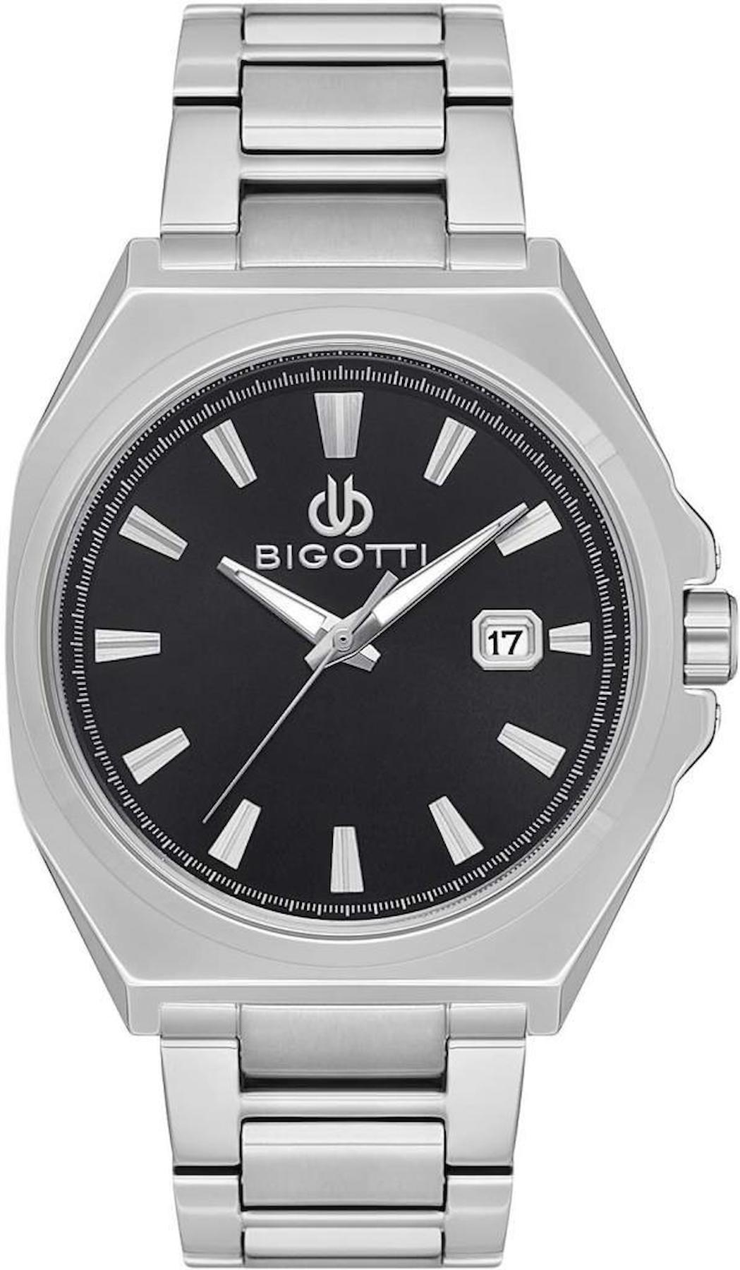 Bigotti BG.1.10449.2 Takvimli 41 mm Çelik Kordon Analog Erkek Kol Saati