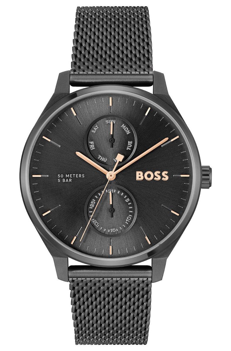 Boss Watches HB1514105 Takvimli 43 mm Siyah Çelik Kordon Analog Erkek Kol Saati