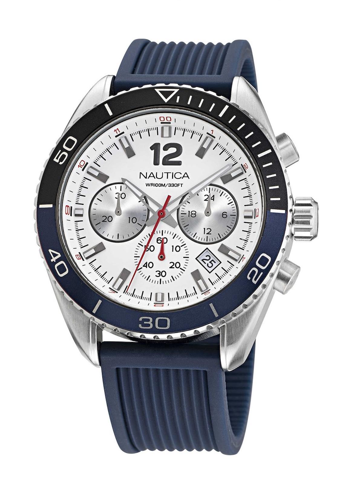Nautica NAPKBF017 Takvimli 46 mm Lacivert Çelik Kordon Analog Erkek Kol Saati