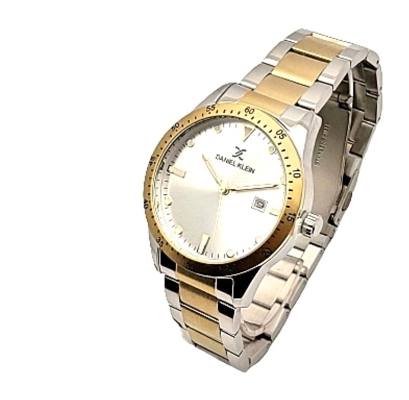 Daniel Klein DK013463B-03 Takvimli 42 mm Altın-Çelik Kordon Analog Erkek Kol Saati