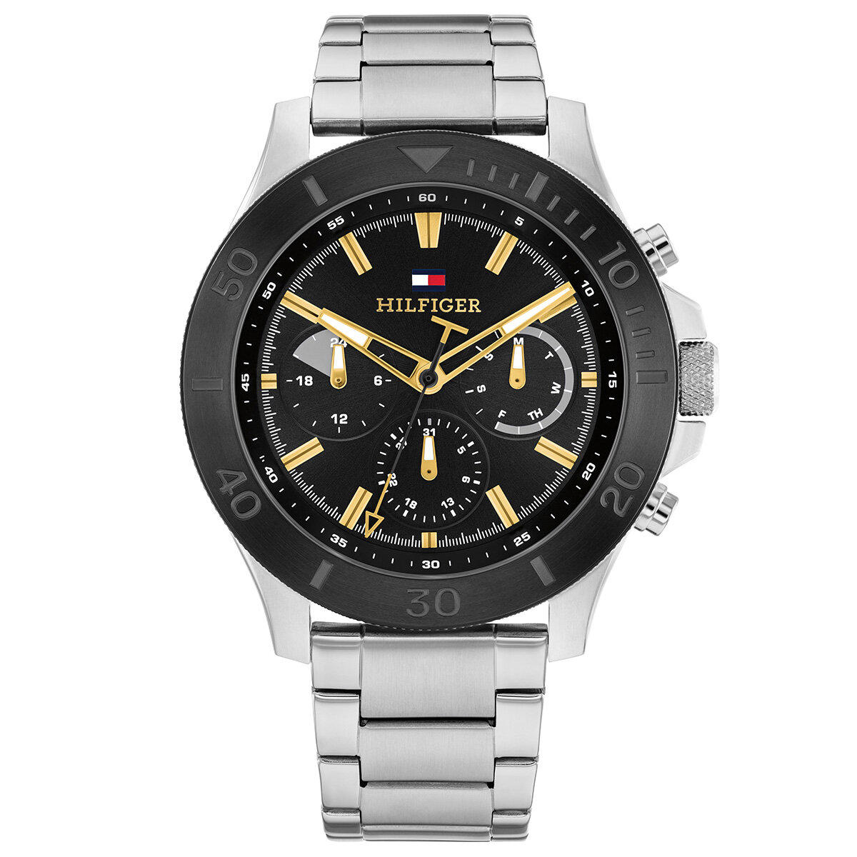 Tommy Hilfiger TH1792114 Takvimli 46 mm Çelik Kordon Analog Erkek Kol Saati