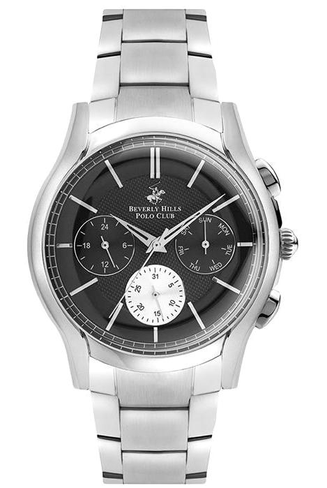 Beverly Hills Polo Club BP3012X350 Takvimli 42 mm Çelik Kordon Analog Erkek Kol Saati