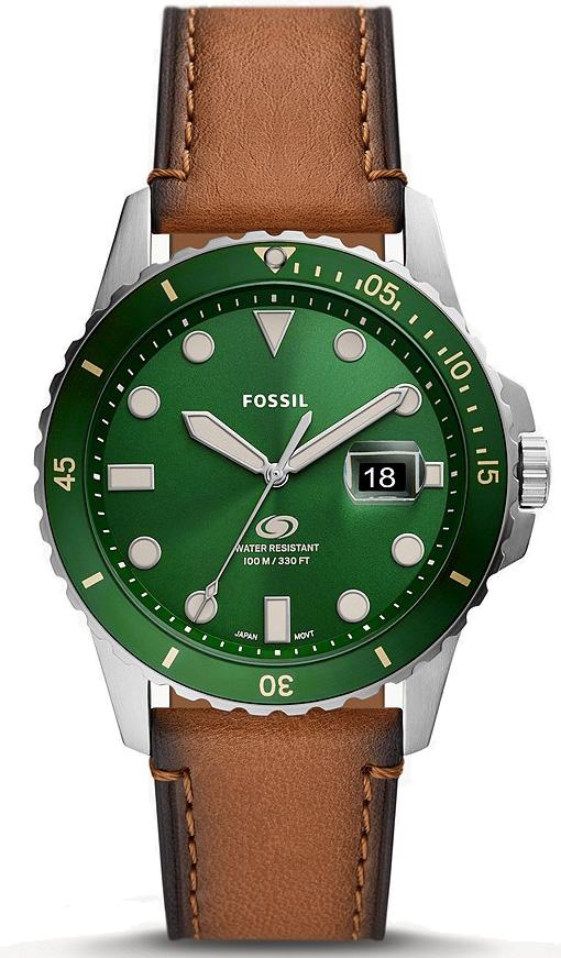 Fossil FFS5946 Takvimli 42 mm Kahverengi Deri Kordon Analog Erkek Kol Saati