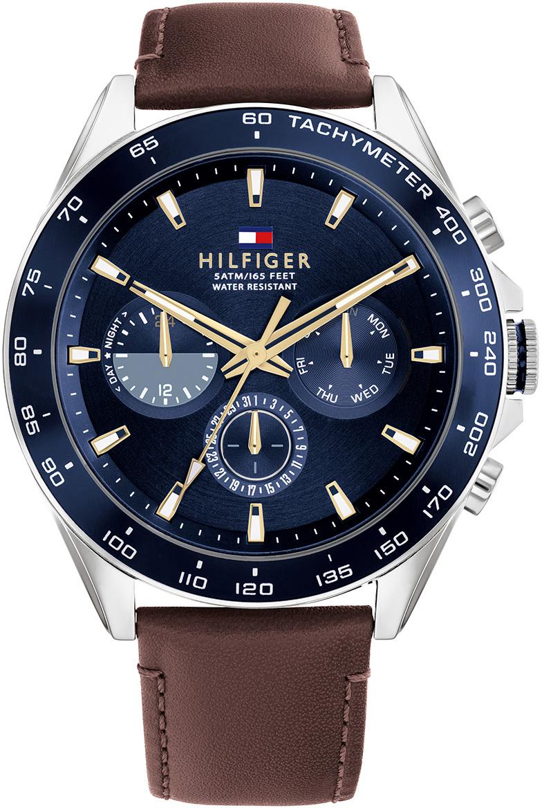 Tommy Hilfiger TH1791965 Takvimli 46 mm Kahverengi Deri Kordon Analog Erkek Kol Saati