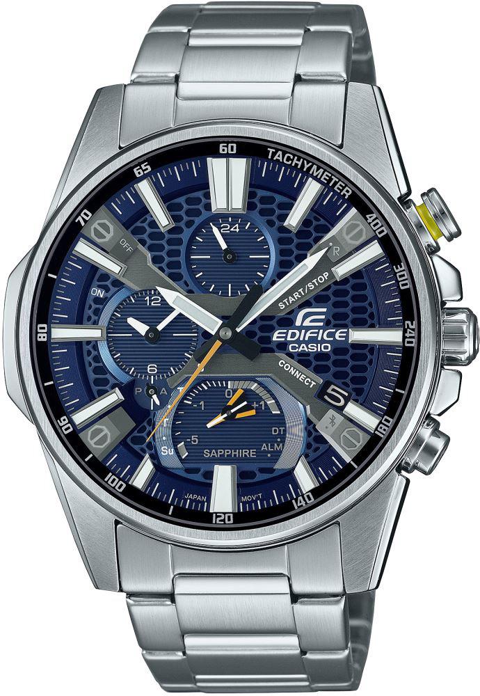 Casio EQB-1200D-2A Takvimli 45.2 mm Çelik Kordon Analog Kol Saati