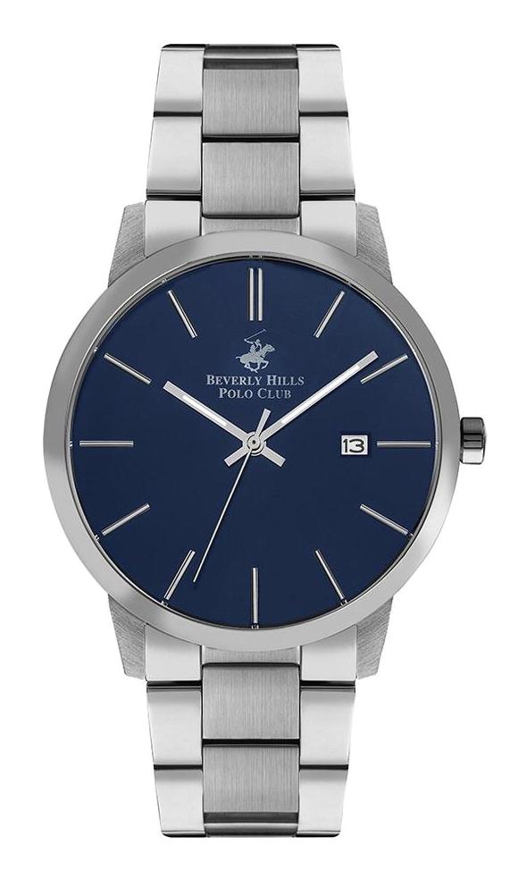 Beverly Hills Polo Club BP3153X390 Takvimli 43 mm Çelik Kordon Analog Erkek Kol Saati