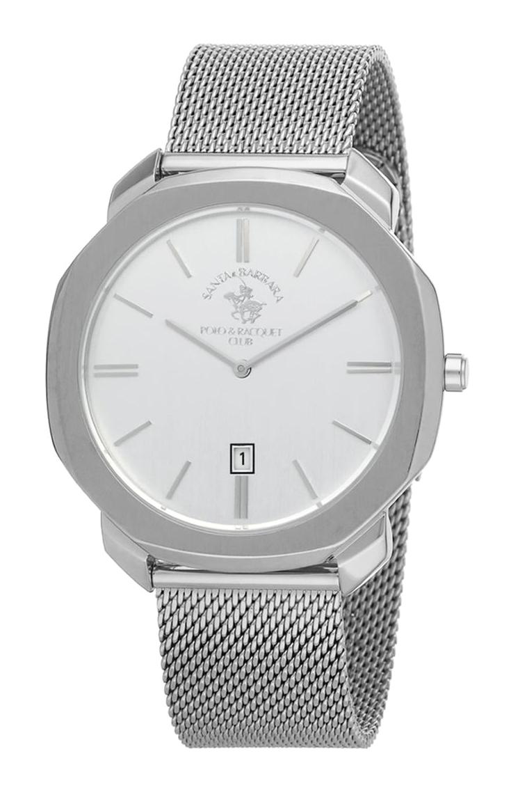 Santa Barbara Polo & Racquet Club SB.1.10042.1 Takvimli Metal Kordon Analog Erkek Kol Saati