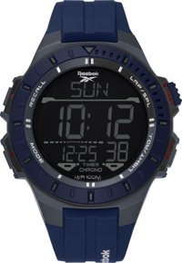 Reebok RV-GRI-G9-PAPN-BW Takvimli 48 mm Lacivert Silikon Kordon Analog Erkek Kol Saati