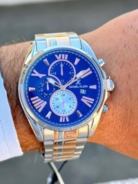 Daniel Klein DK.FT.1.162 Takvimli 42 mm Gri-Rose Gold Çelik Kordon Analog Erkek Kol Saati