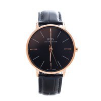 Romanson GR.1.AG1394.03 41 mm Siyah Deri Kordon Analog Erkek Kol Saati