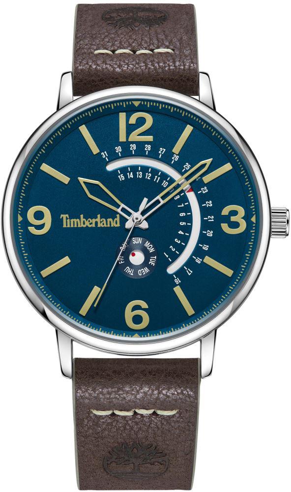 Timberland TDWGB2182701 Takvimli 42 mm Kahverengi Deri Kordon Analog Kol Saati