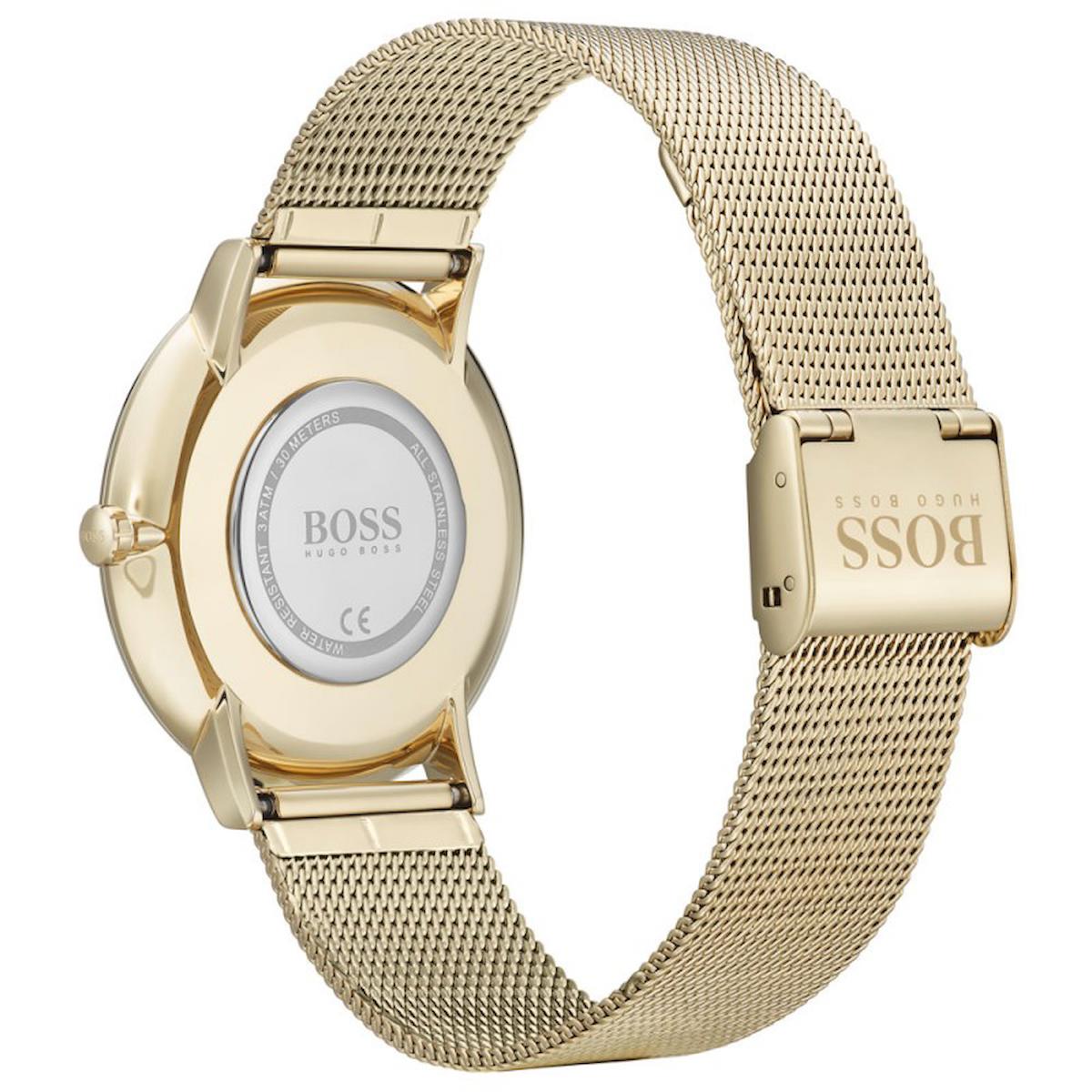 Hugo Boss HB1513735 Altın Metal Kordon Analog Erkek Kol Saati