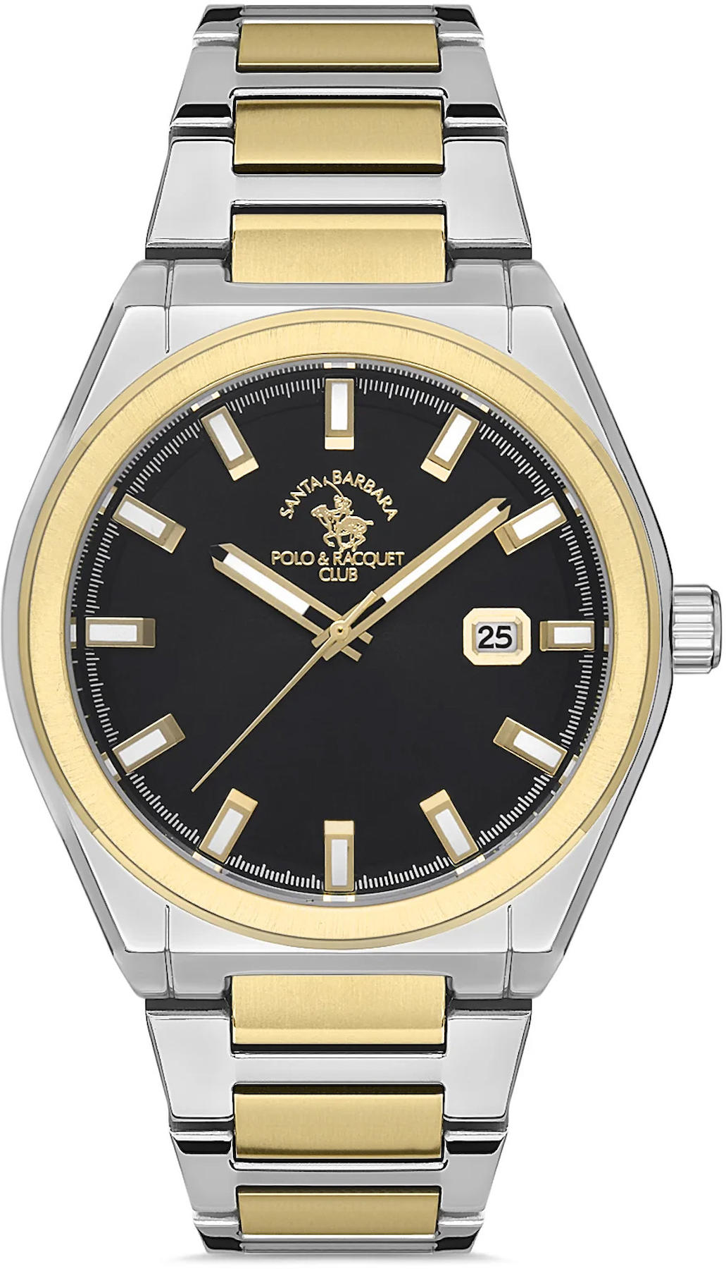 Santa Barbara Polo & Racquet Club SB.1.10424.5 Takvimli 39 mm Altın-Çelik Kordon Analog Kol Saati