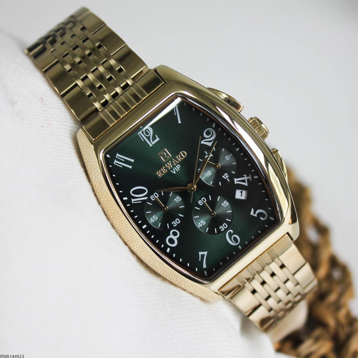 Reward RWA144923 Takvimli 40 mm Altın Çelik Kordon Analog Erkek Kol Saati