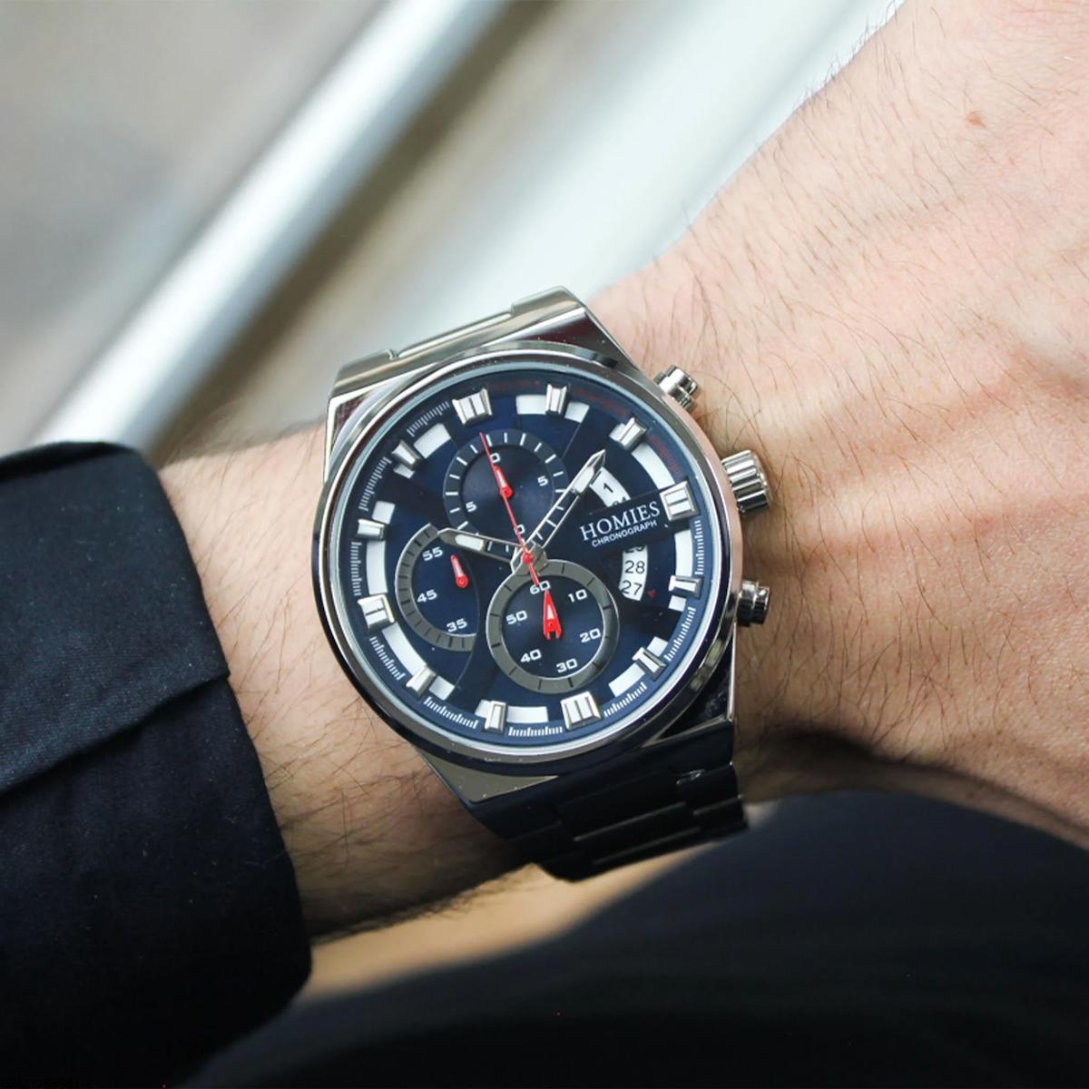 Homies HM21766S01-1 45 mm Çelik Kordon Analog Erkek Kol Saati