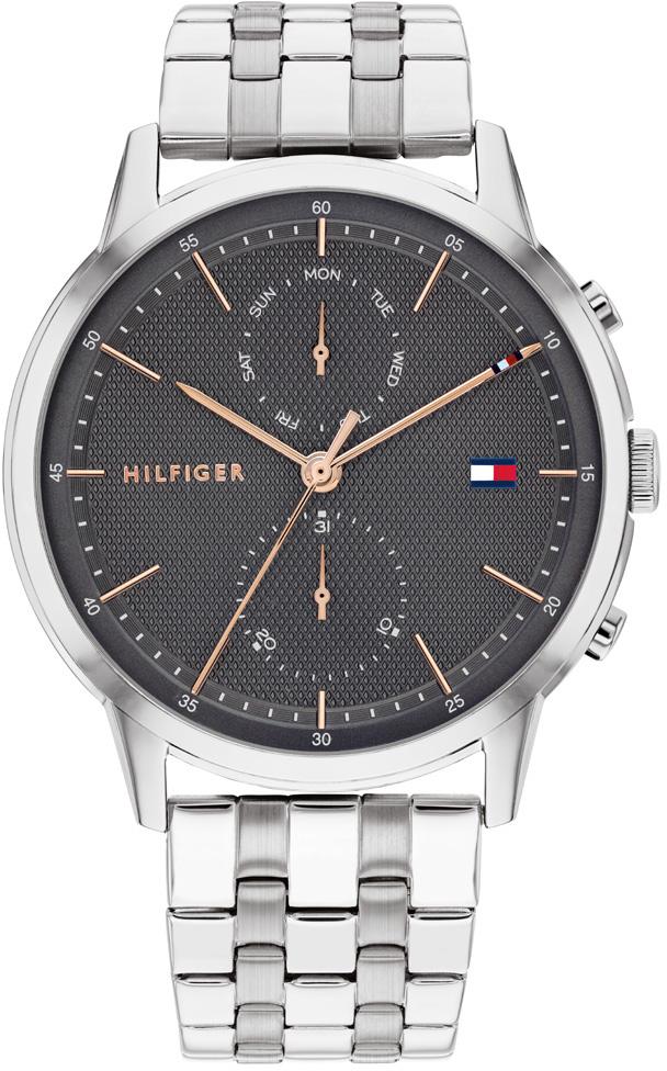Tommy Hilfiger TH1710431 Takvimli 44 mm Çelik Kordon Analog Erkek Kol Saati