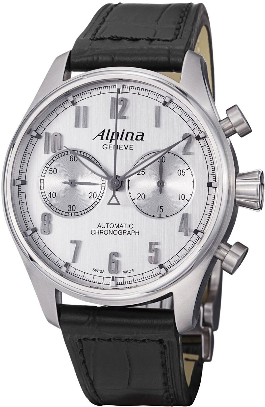 Alpina AL860SC4S6 44 mm Siyah Deri Kordon Analog Kol Saati